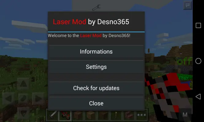 Laser Gun Mod MCPE android App screenshot 4